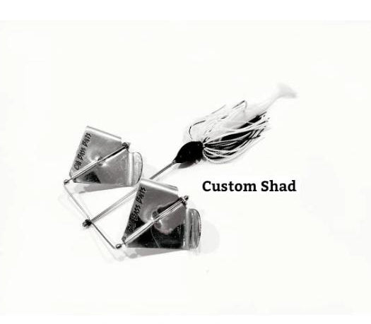 (FULL SIZE 3/8oz) Buzz Blaster Buzzbait, Gold or Silver blades with trailer baits included