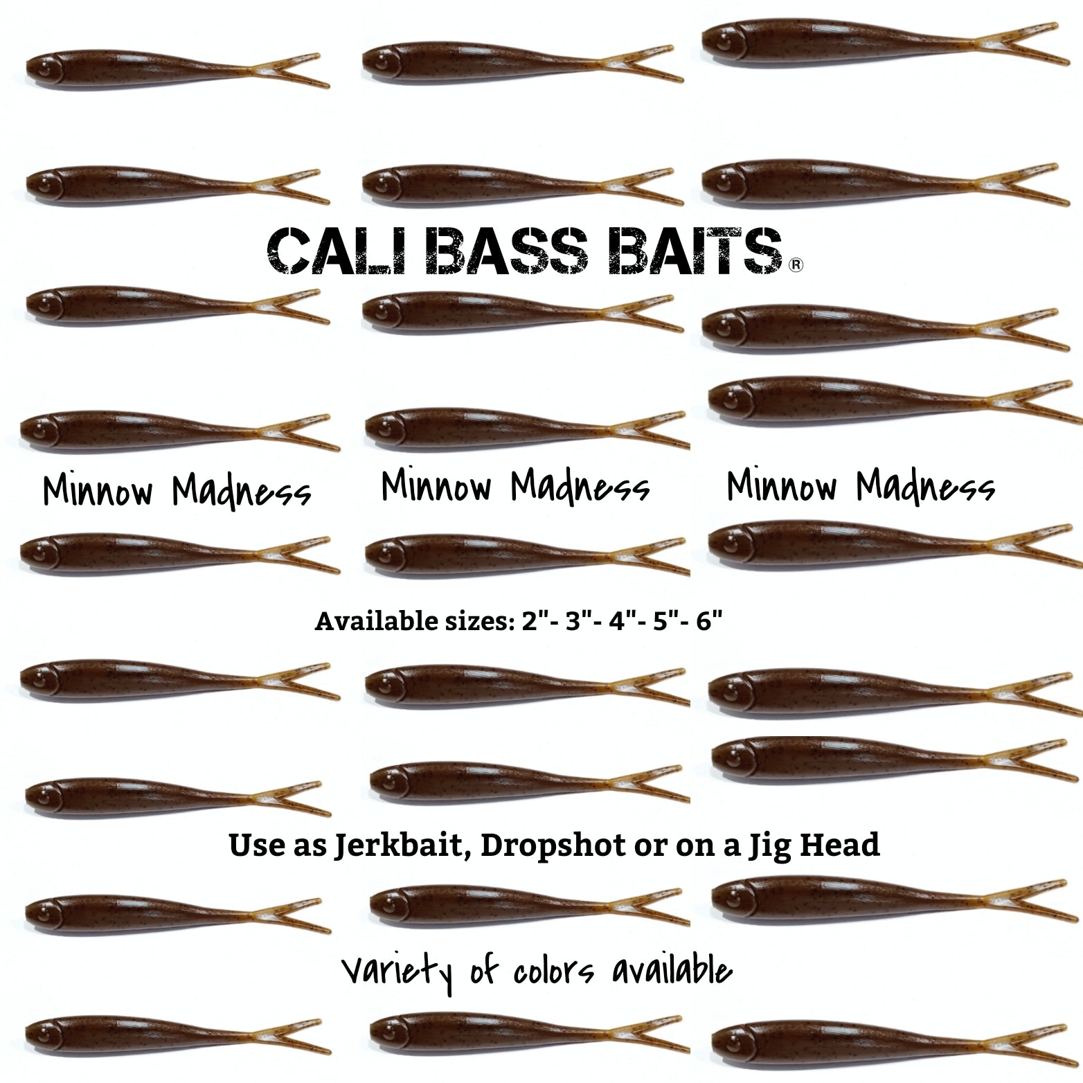 bass lure small minnows Strike King Homing Minnow Natural Herring 4 1/8o The Homing Minnow has incredible castability and comes pre Tak's Mini Minnow - Rainbow