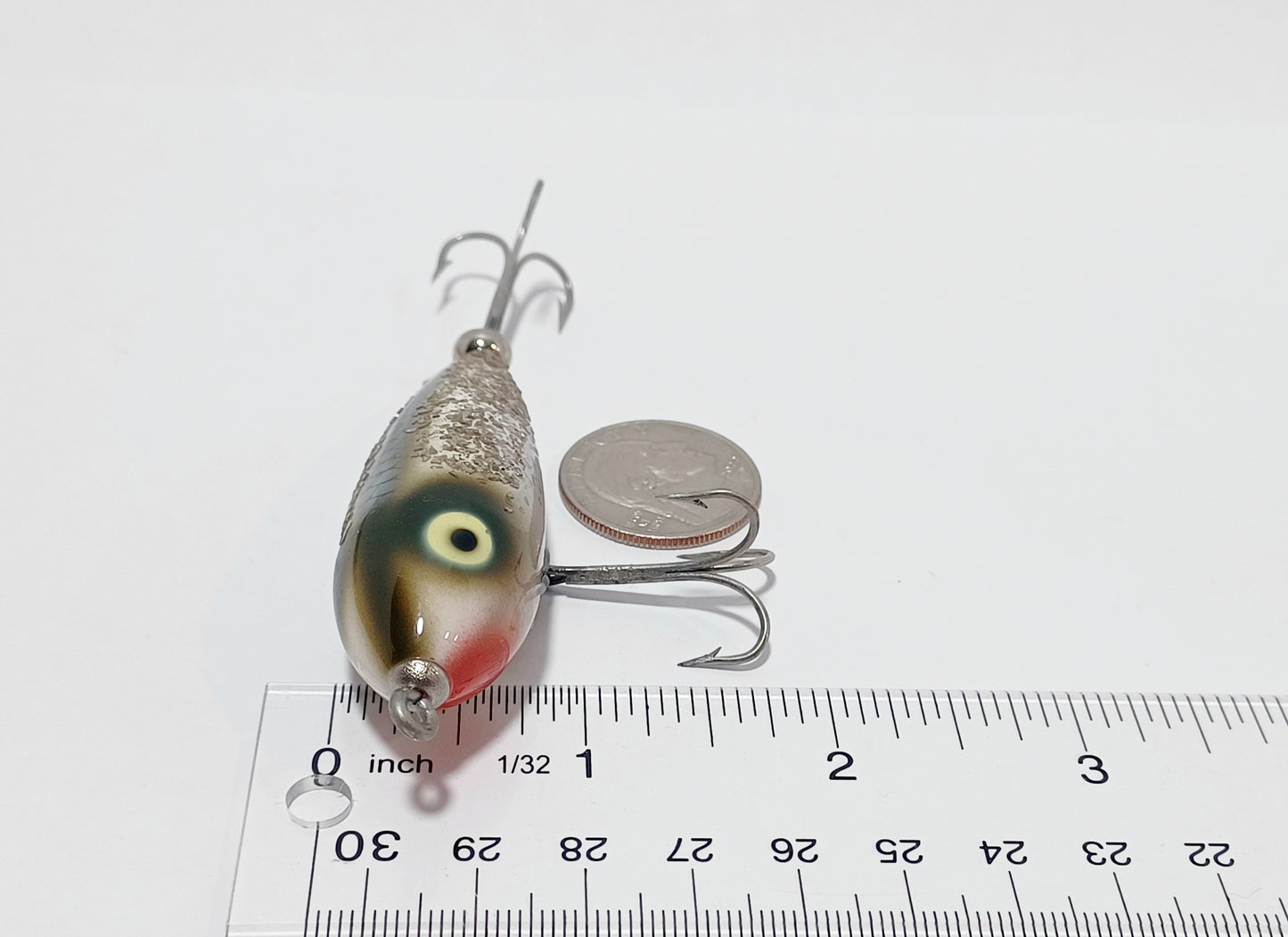Vintage Heddon BABY ZARA Spook topwater lure (Factory Flash Glitter)