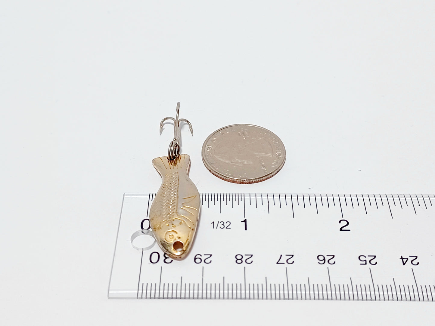 Vintage AL'S Goldfish Shad minnow metal lure