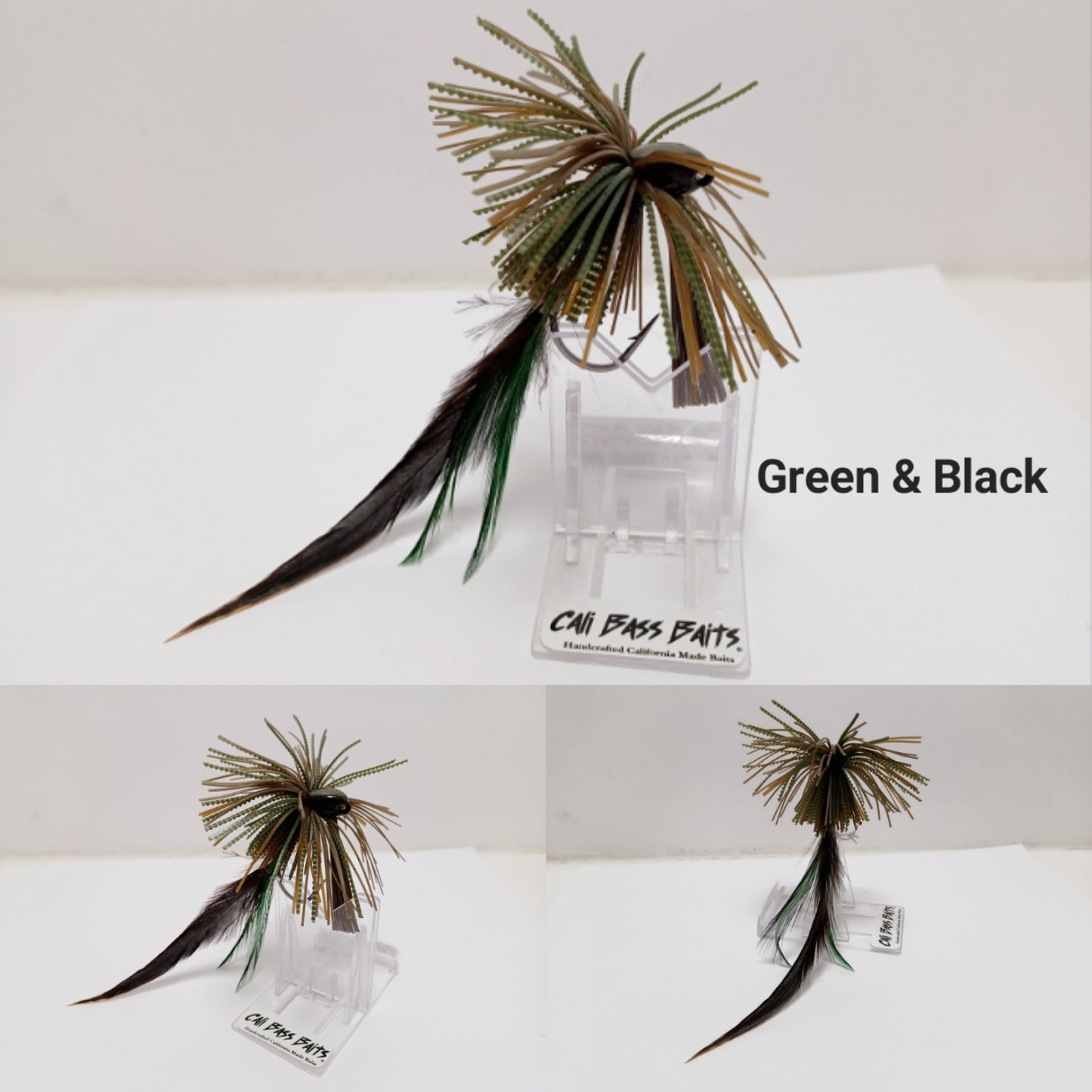 Cali FEATHERED FINESSE JIGS Variety of colors to choose from (1/8 oz Football or 1/4oz Brush Jig)
