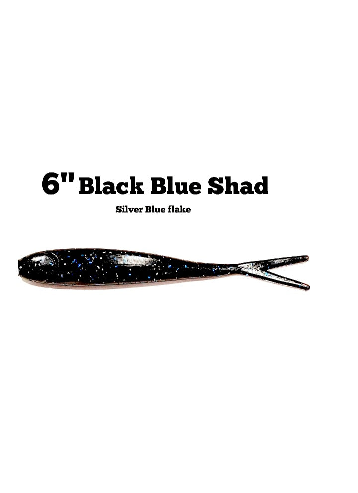 Minnow Madness 6" split tail minnow *Variety of colors available*