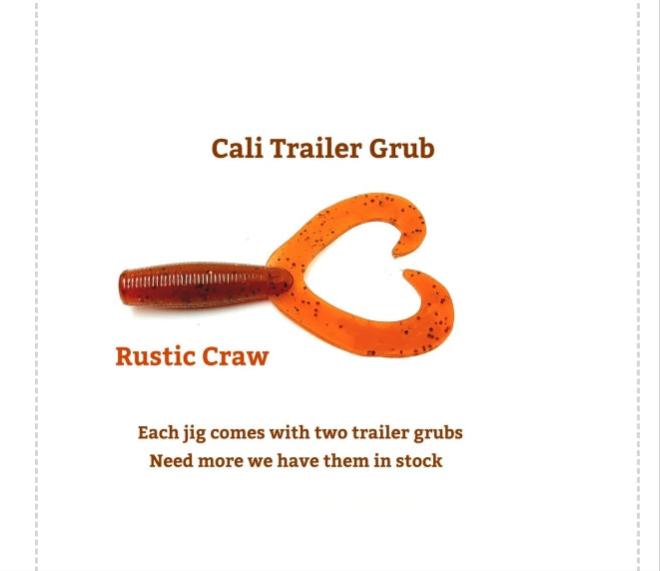 Cali Jig in rustic craw (Football or Brush Jig)