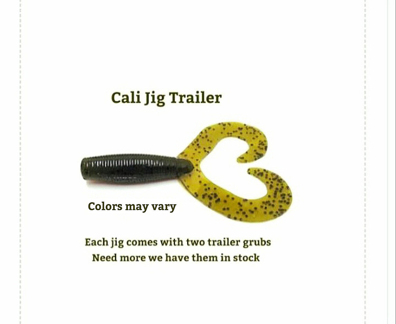 CALI JIGS in green pumpkin & pumpkin (Football or Brush Jig)