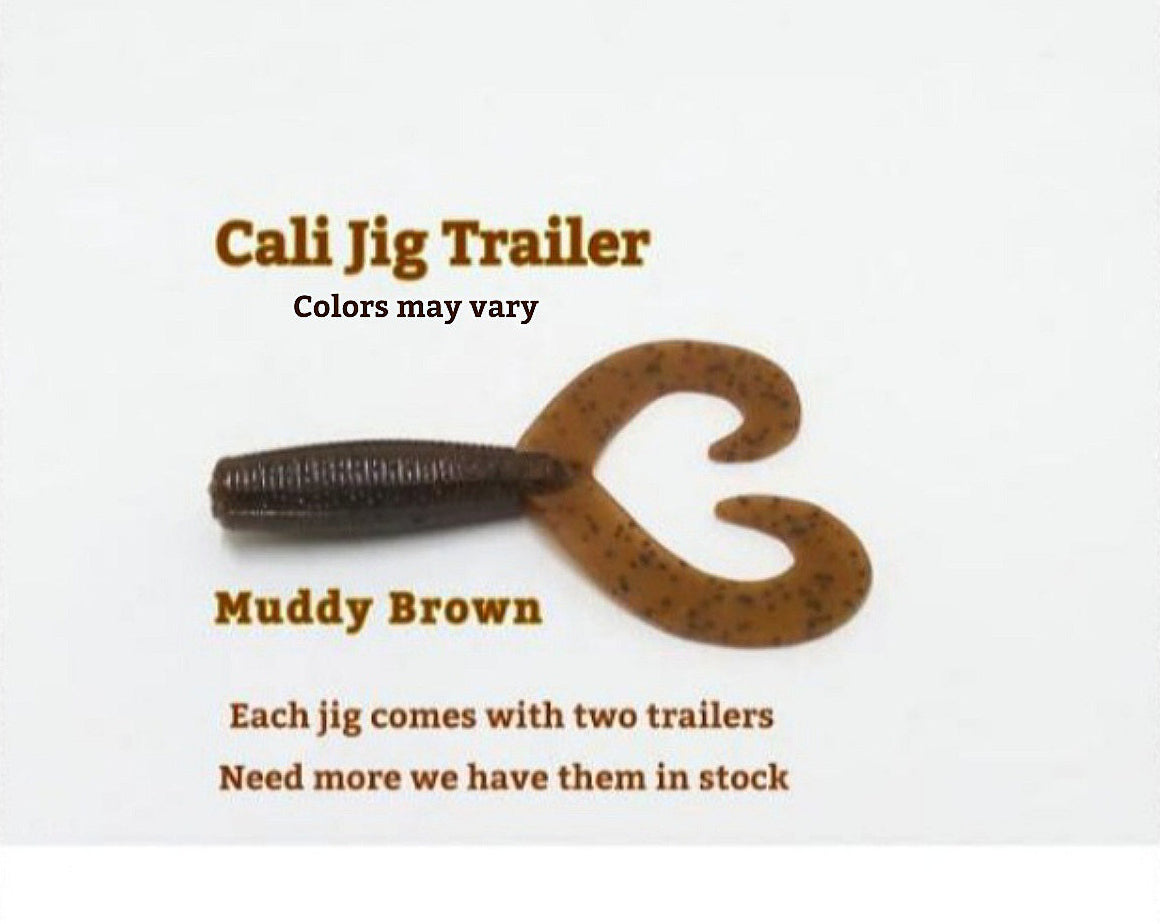 CALI JIGS in sweet honey craw (Football or Brush Jig)