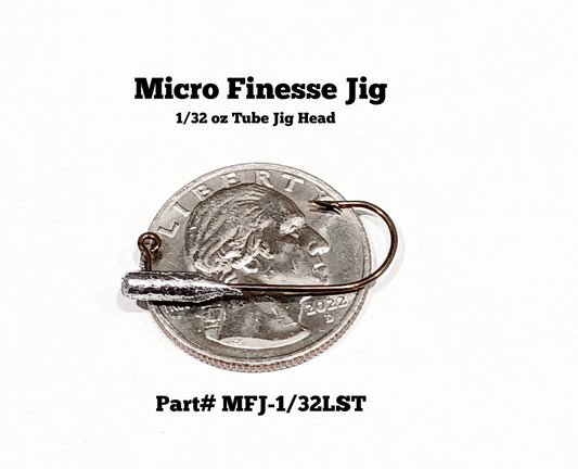 Finesse Tiny Tube Jig Heads (Long shank size: 1/32oz) our ultra light line series tackle
