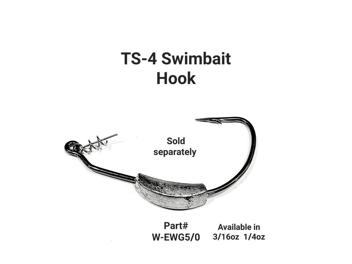 Cali's TS-4 TROPHY SEEKER Handpoured Handcrafted custom swimbait 4" inch
