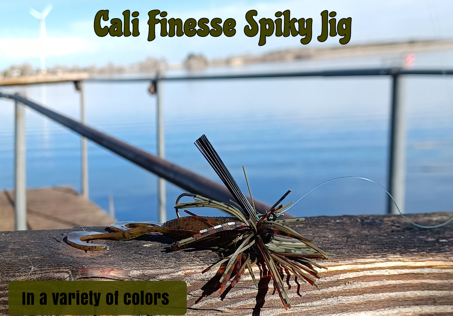 CALI FINESSE SPIKY JIGS (Available in Brush or Football)