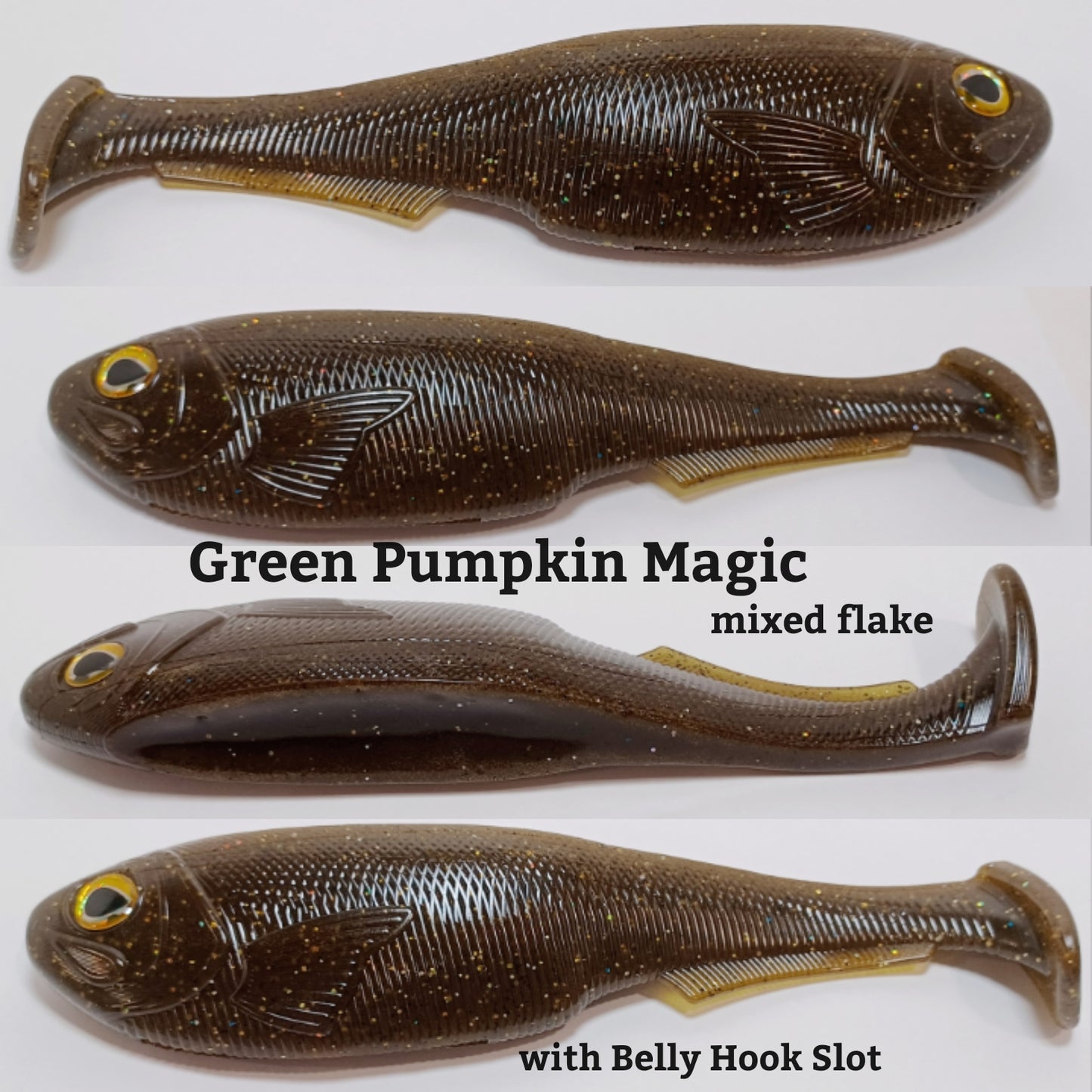 Cali's TC-7.8 TROPHY CATCHER Swimbait Handpoured Handcrafted 7.8" inch custom bait