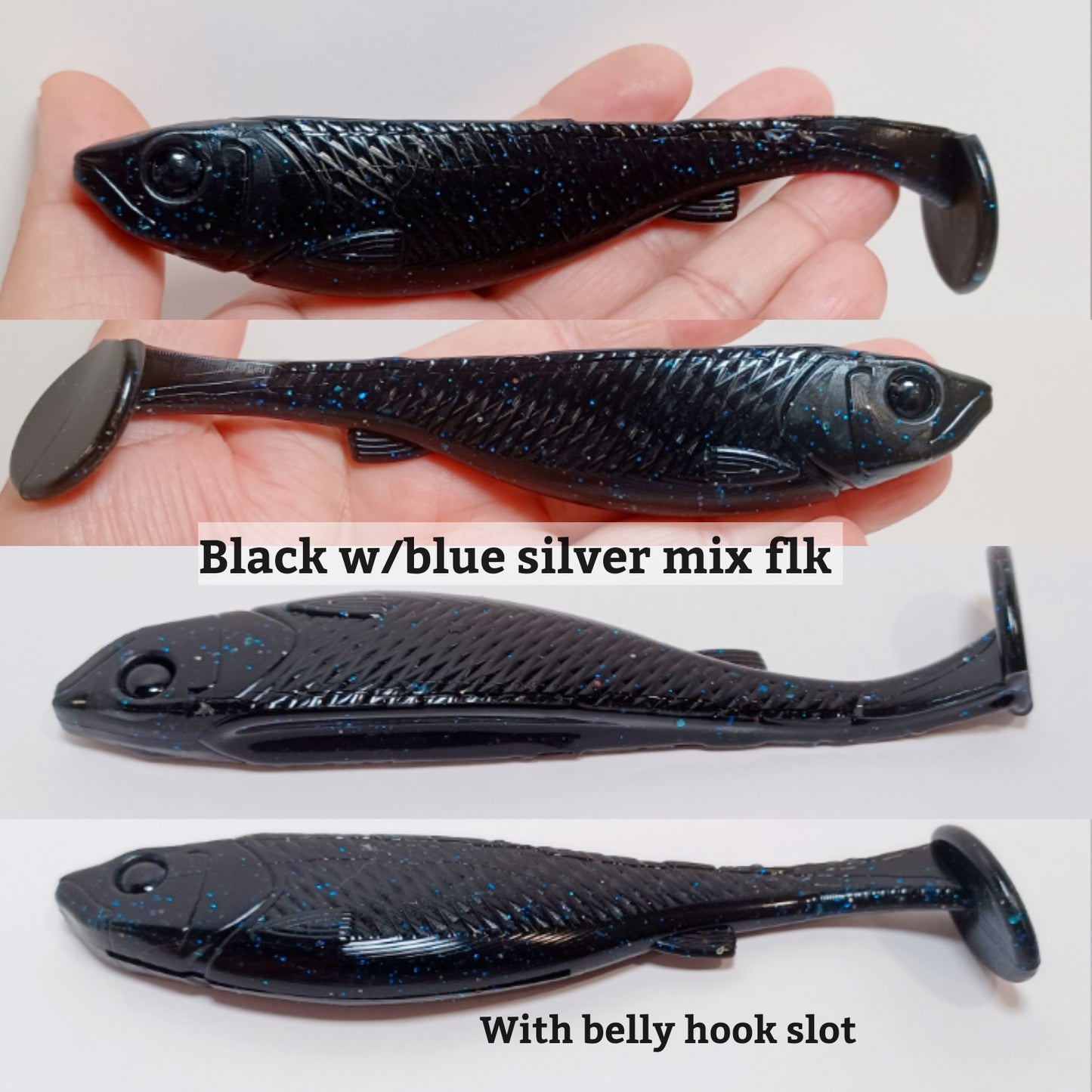 Cali's TS-6 TROPHY SEEKER 6"Handpoured Handcrafted custom swimbait