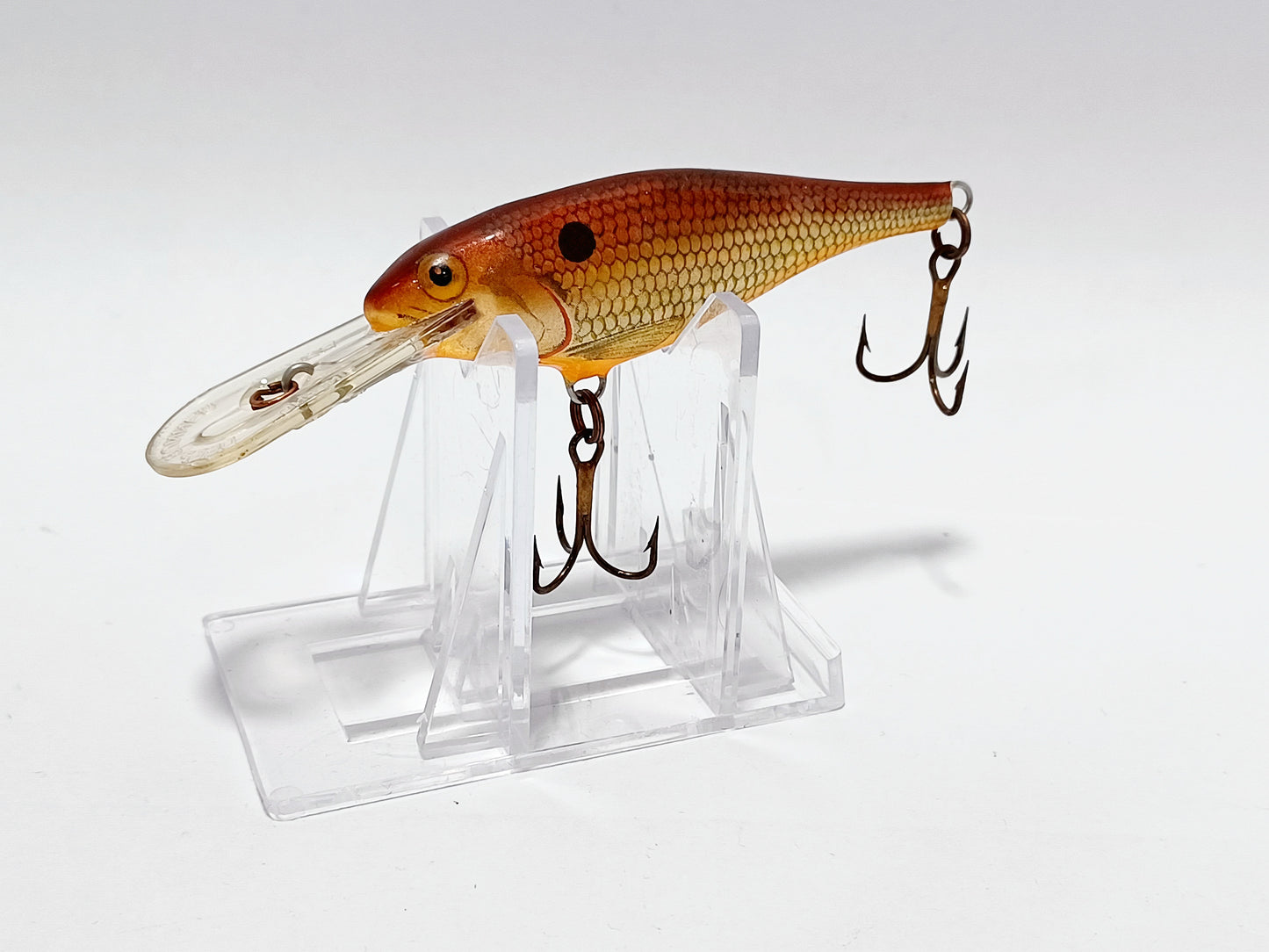 Vintage Rapala deep runner 5 crawdad Finland Balsa Wood crankbait Lure