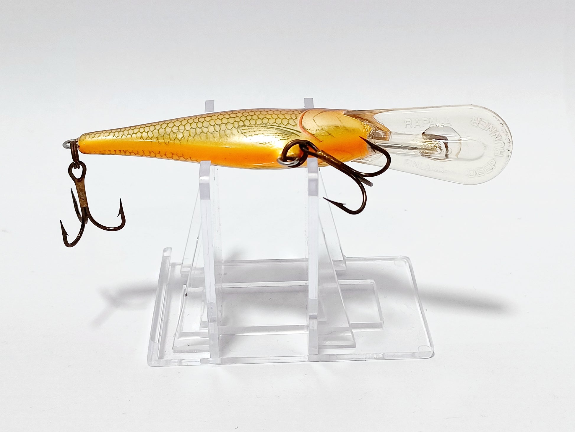 balsa wood fishing lures for sale Vintage Rapala deep runner 5 crawdad Finland Balsa Wood crankbait Lure – Cali Bass Baits
