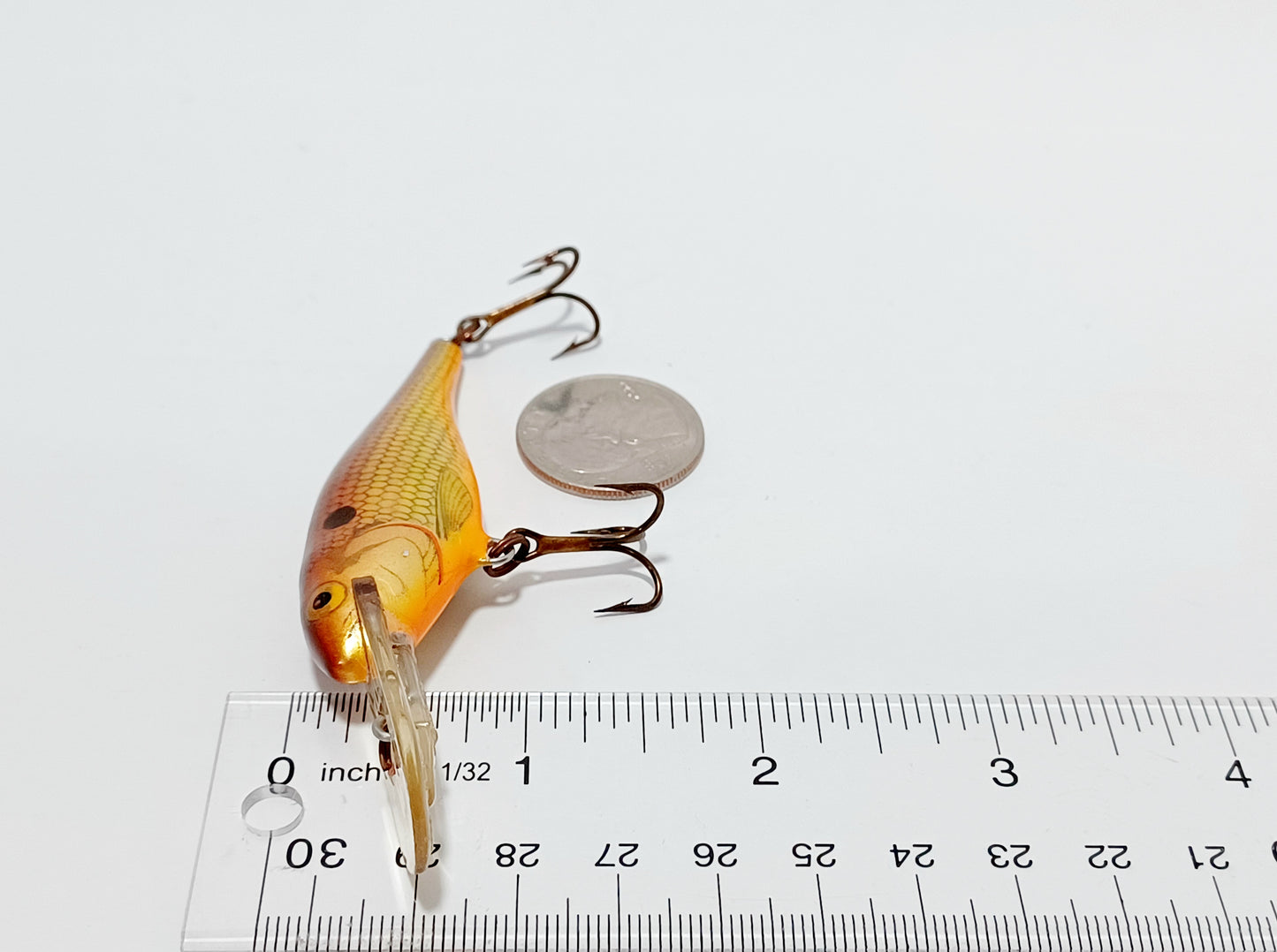 Vintage Rapala deep runner 5 crawdad Finland Balsa Wood crankbait Lure