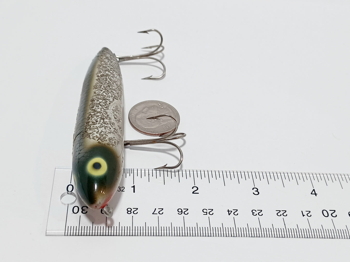 Vintage HEDDON Zara Spook topwater lure (Factory Flash Glitter)