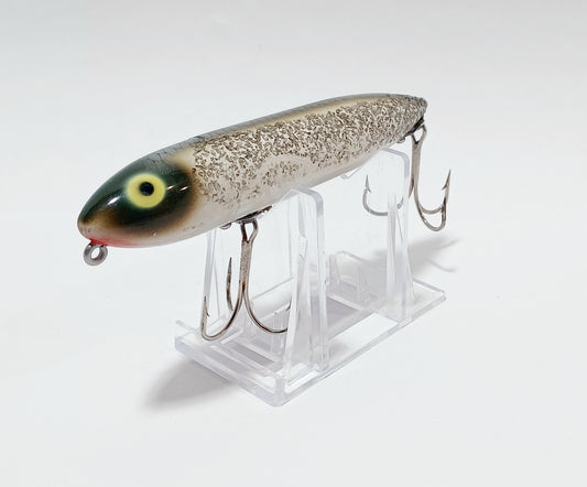 Vintage HEDDON Zara Spook topwater lure (Factory Flash Glitter)