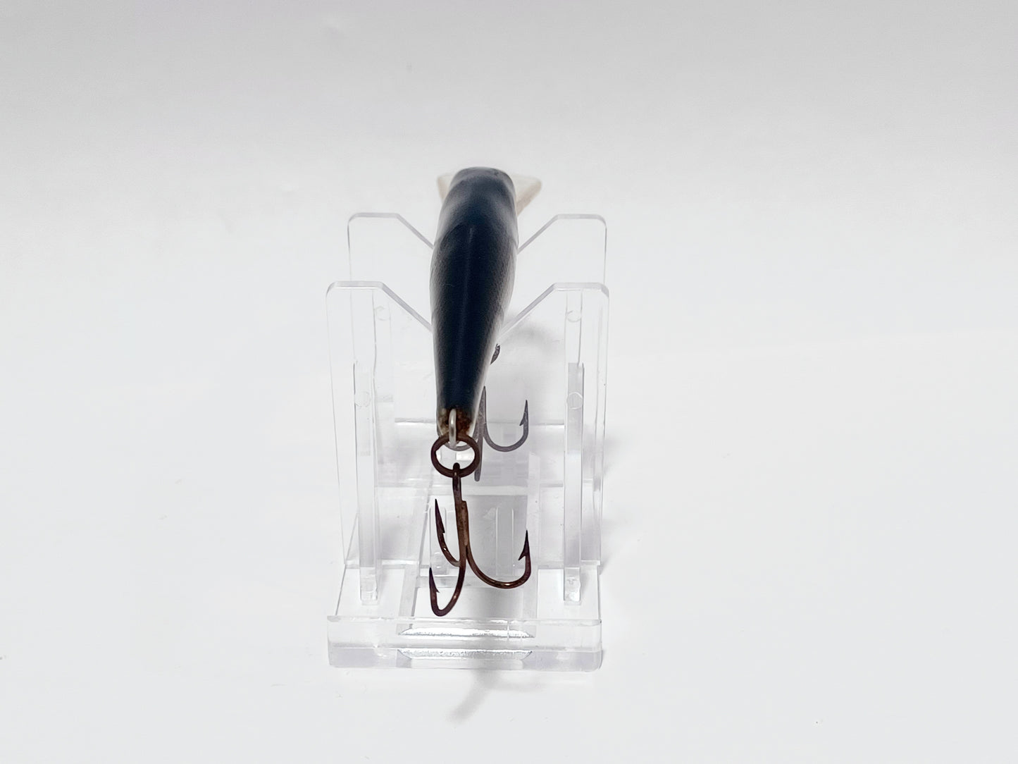 Vintage RAPALA Shad Rap deep runner 8 Balsa Finland silver blk