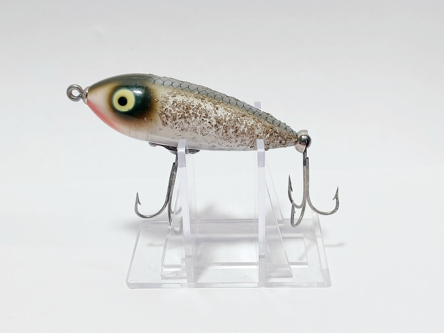 Vintage Heddon BABY ZARA Spook topwater lure (Factory Flash Glitter)