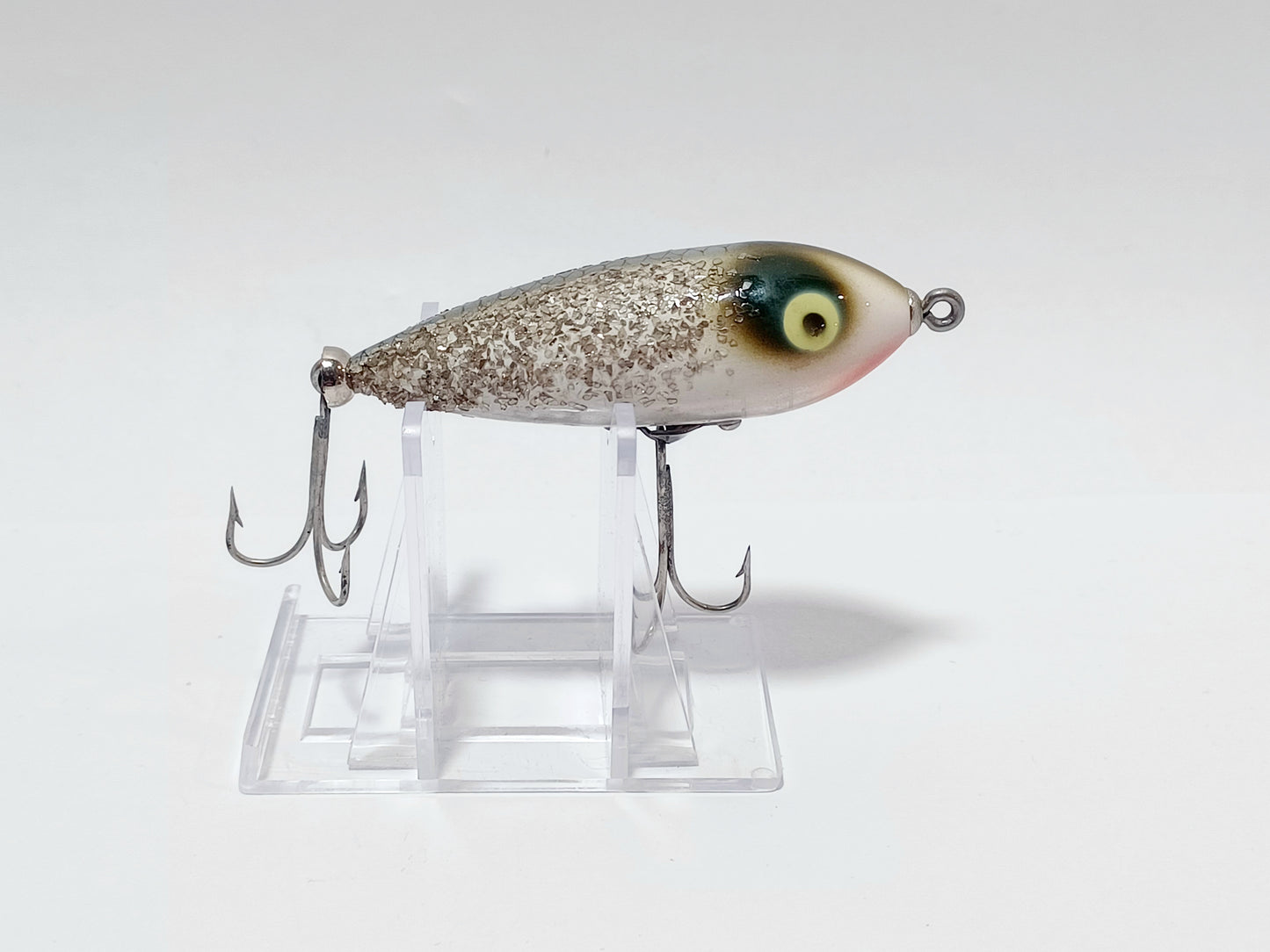 Vintage Heddon BABY ZARA Spook topwater lure (Factory Flash Glitter)