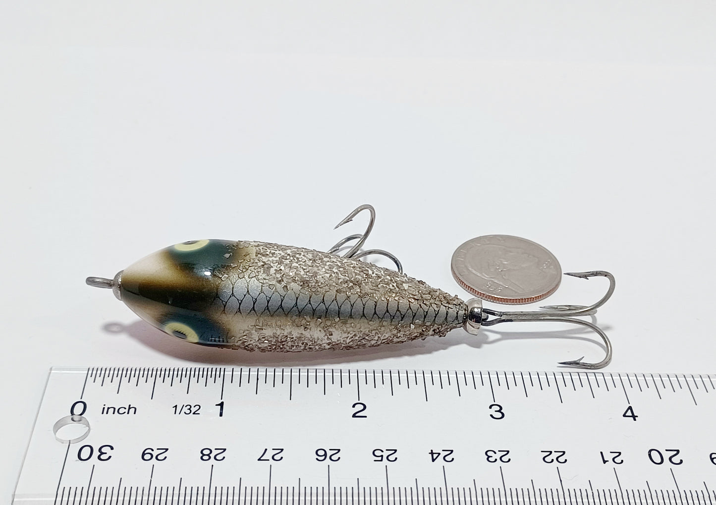 Vintage Heddon BABY ZARA Spook topwater lure (Factory Flash Glitter)