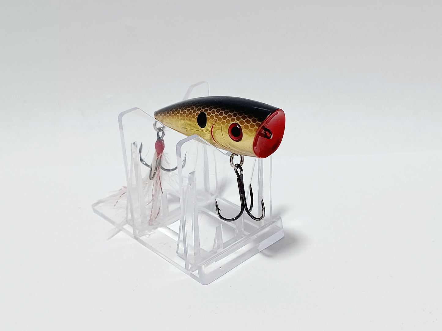 Vintage Xcalibur XZ2 Zell Pop gold black 2 1/4" popper topwater lure 1/4oz