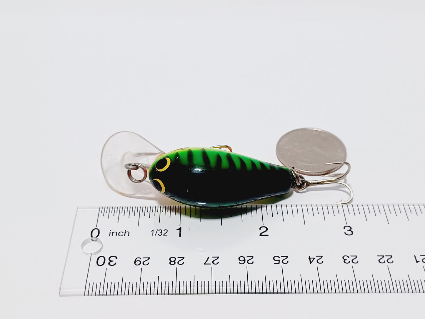 Vintage BAGLEYS Diving B1 DB crankbait lure firetiger shad