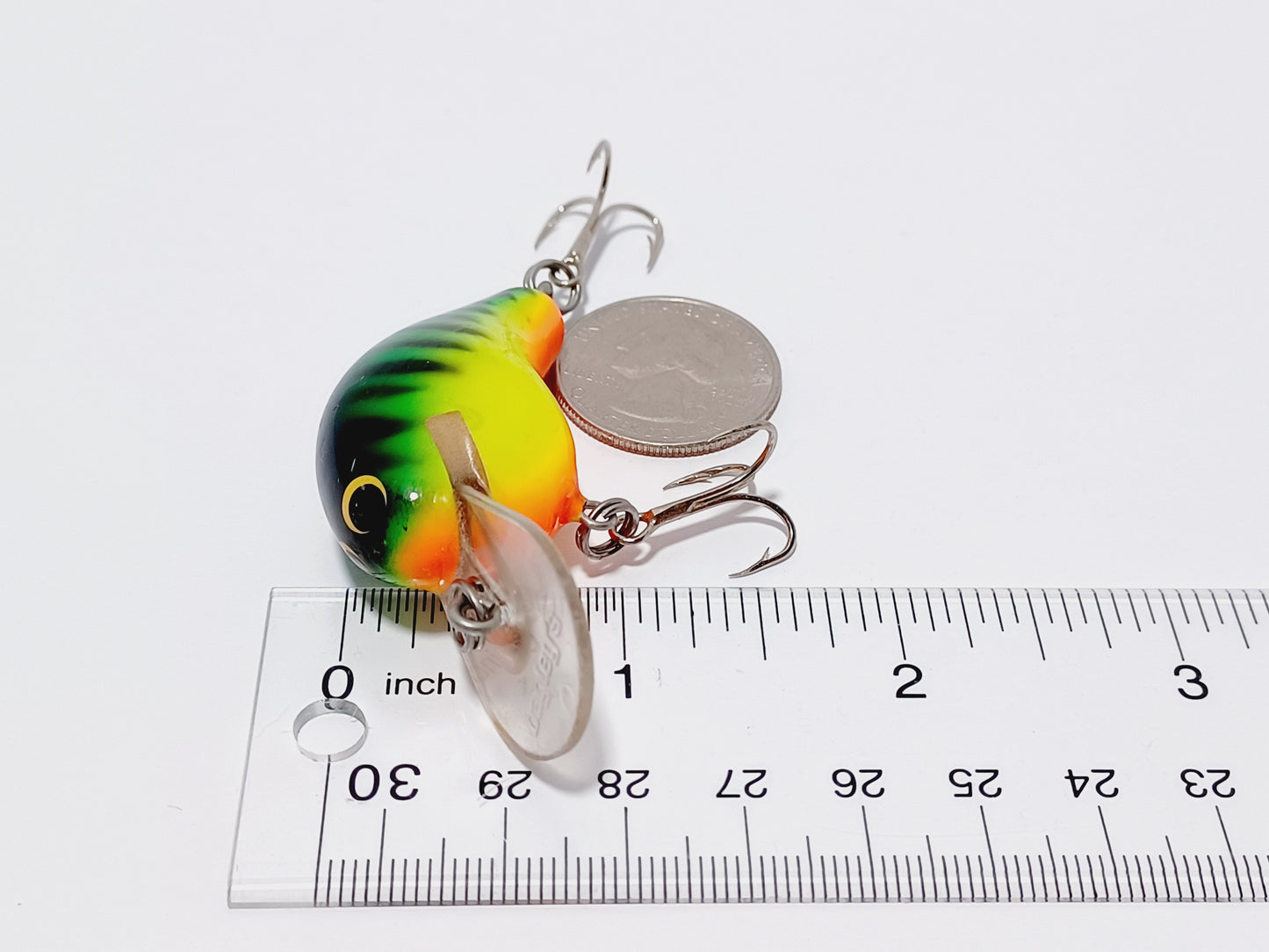 Vintage BAGLEYS Diving B1 DB crankbait lure firetiger shad