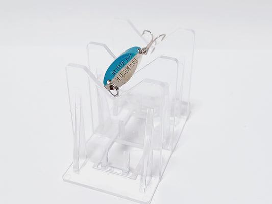 Classic Kastmaster blue silver trout lure