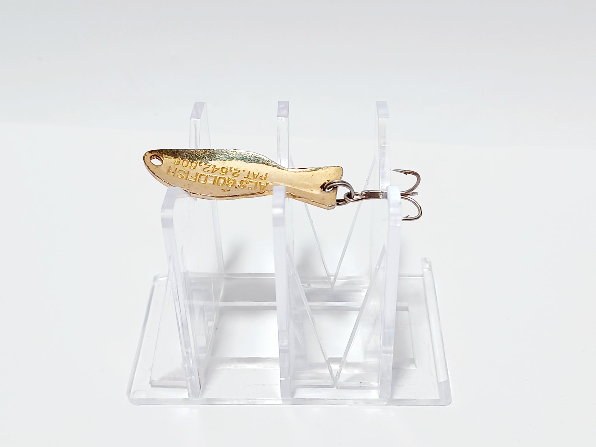 Vintage AL'S Goldfish Shad minnow metal lure Cali Bass Baits Vintage AL'S Goldfish Shad minnow metal lure Cali Bass Baits