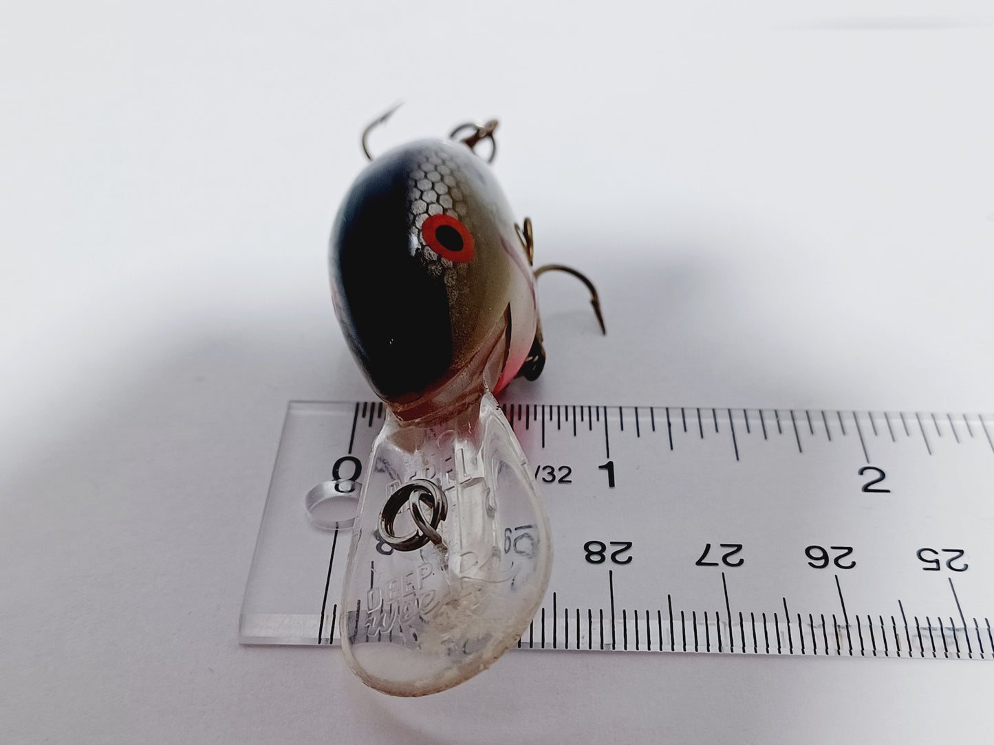 Vintage Classic Rebel Deep Wee-R rattling diving crankbait lure