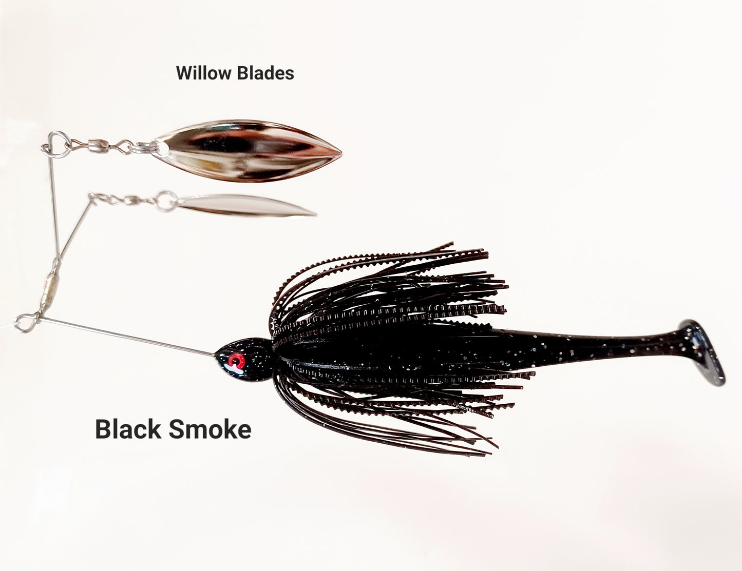 Cali's (MID SIZE) DOUBLE WILLOW Spinner Bait (Medium Blades). Variety of colors and sizes to choose from.