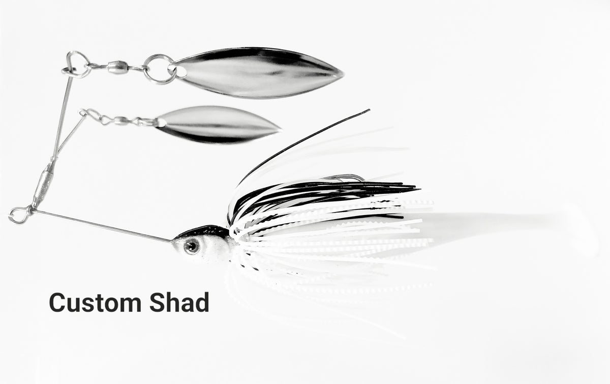 Cali's DOUBLE WILLOW Two Arm Spinner Bait (DW-2AS) Variety of colors to choose from