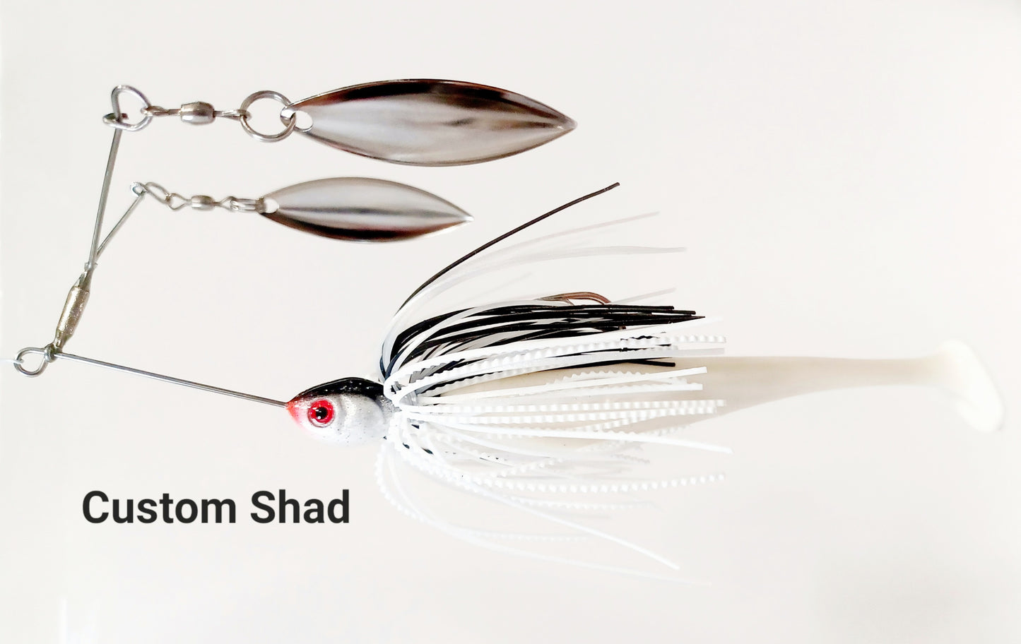 Cali's (MID SIZE) DOUBLE WILLOW Spinner Bait (Medium Blades). Variety of colors and sizes to choose from.