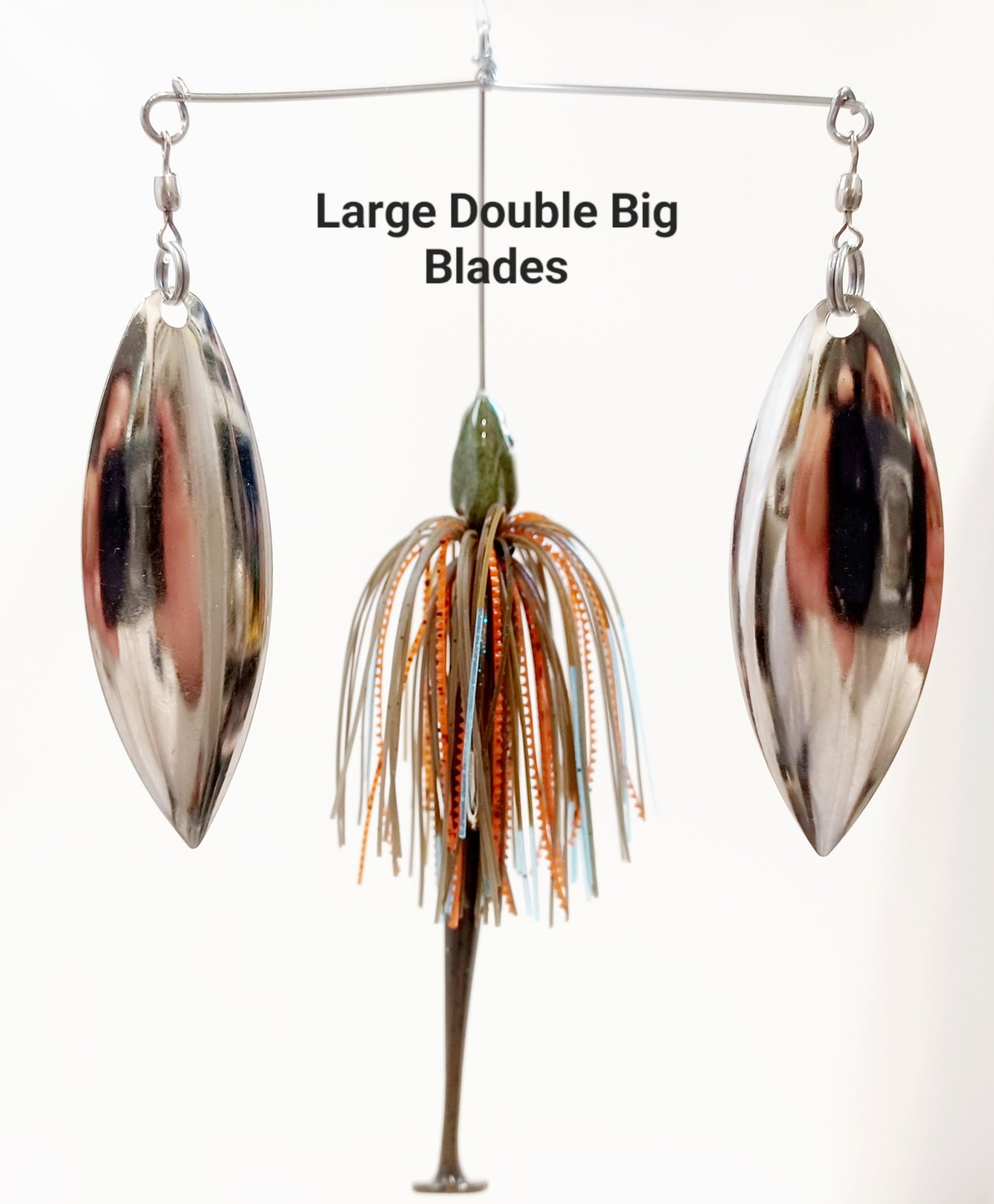 Cali's (FULL SIZE) DOUBLE WILLOW Spinner Bait (Large Blades). Variety of colors and sizes to choose from.