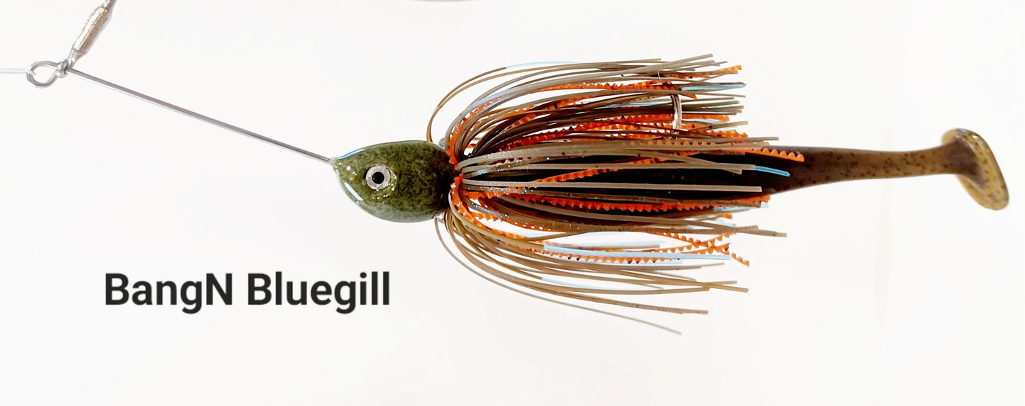 Cali's DOUBLE WILLOW One Arm Spinner Bait (DW-1AS) Variety of colors to choose from