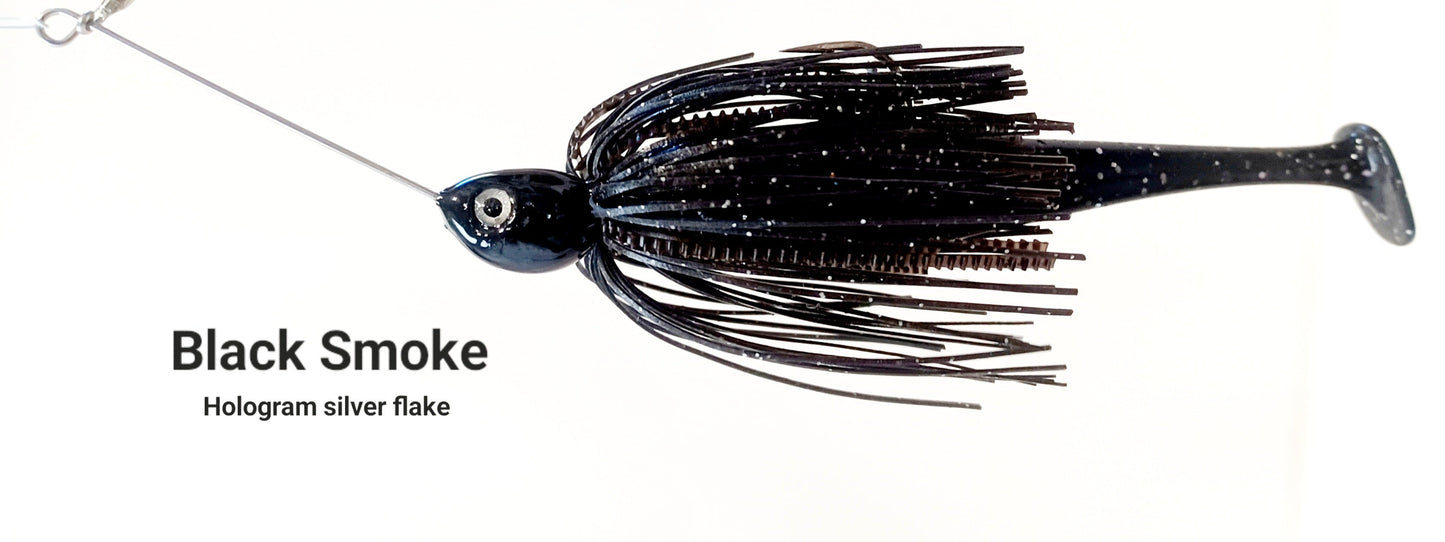 Cali's DOUBLE WILLOW One Arm Spinner Bait (DW-1AS) Variety of colors to choose from