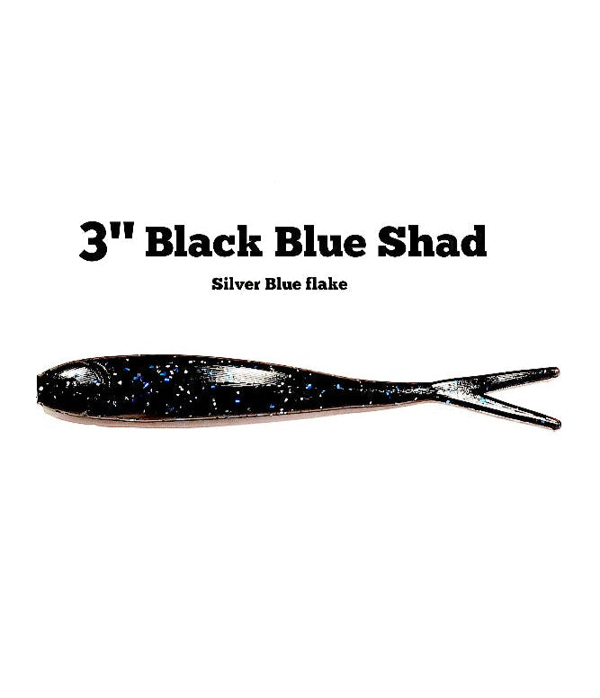 Minnow Madness 3" split tail minnow *Variety of colors available*