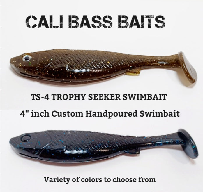 Cali's TS-4 TROPHY SEEKER Handpoured Handcrafted custom swimbait 4" inch