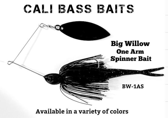 Cali's BIG WILLOW One Arm Spinner Bait (BW-1AS) Variety of colors to choose from