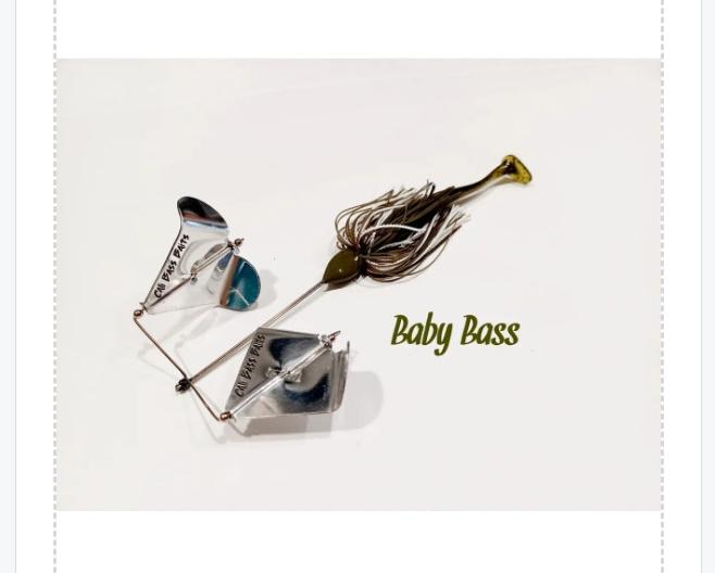 (MID SIZE*Original) Buzz Blaster SILVER blades trailer baits included *Variety of colors available*