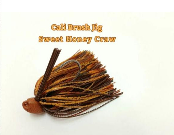 CALI JIGS in sweet honey craw (Football or Brush Jig)